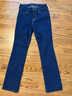 Old Navy Women's Dark Blue Straight Leg Jeans